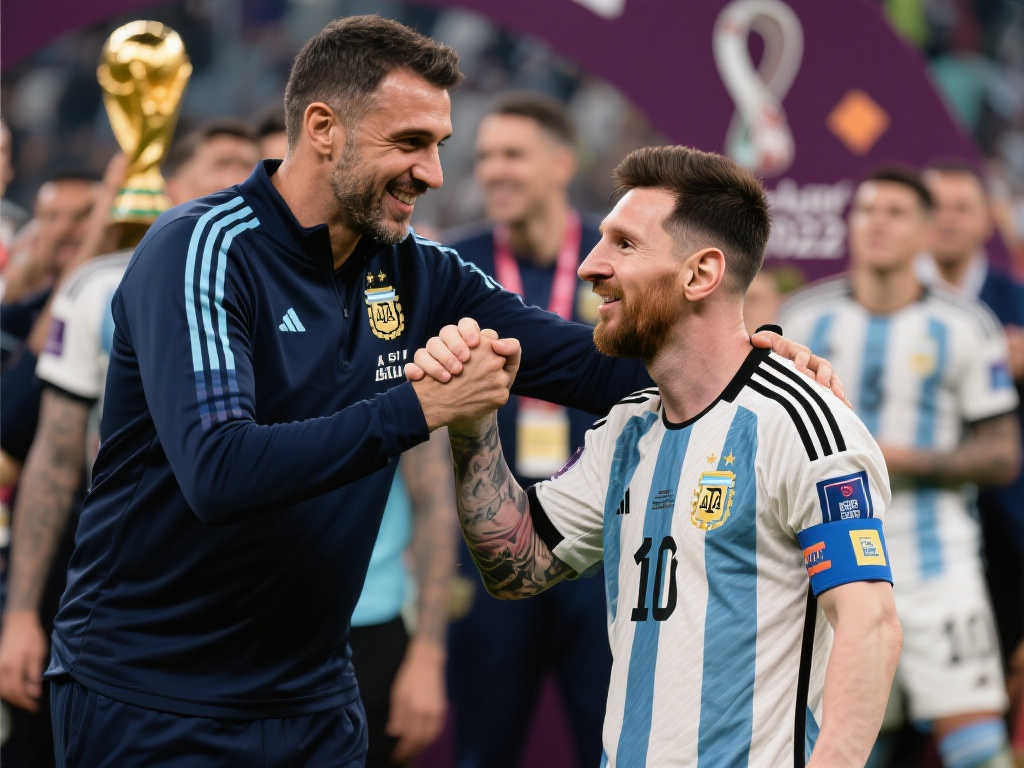 梅西坚定支持斯卡洛尼